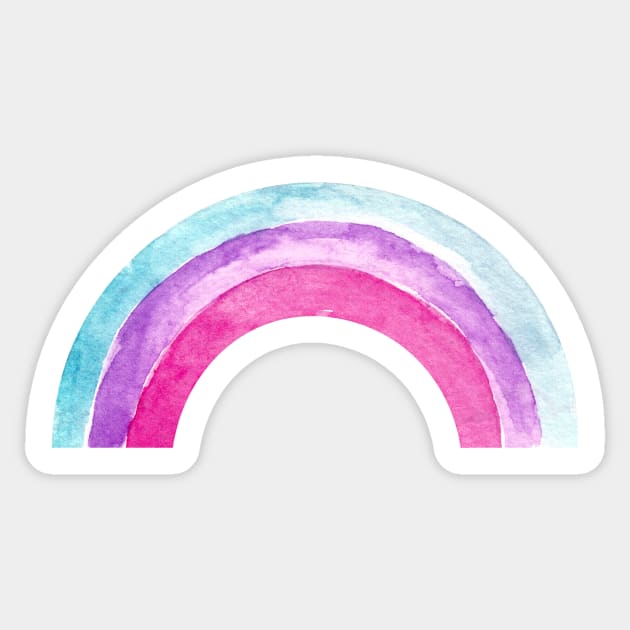 watercolor rainbow Sticker by shoko